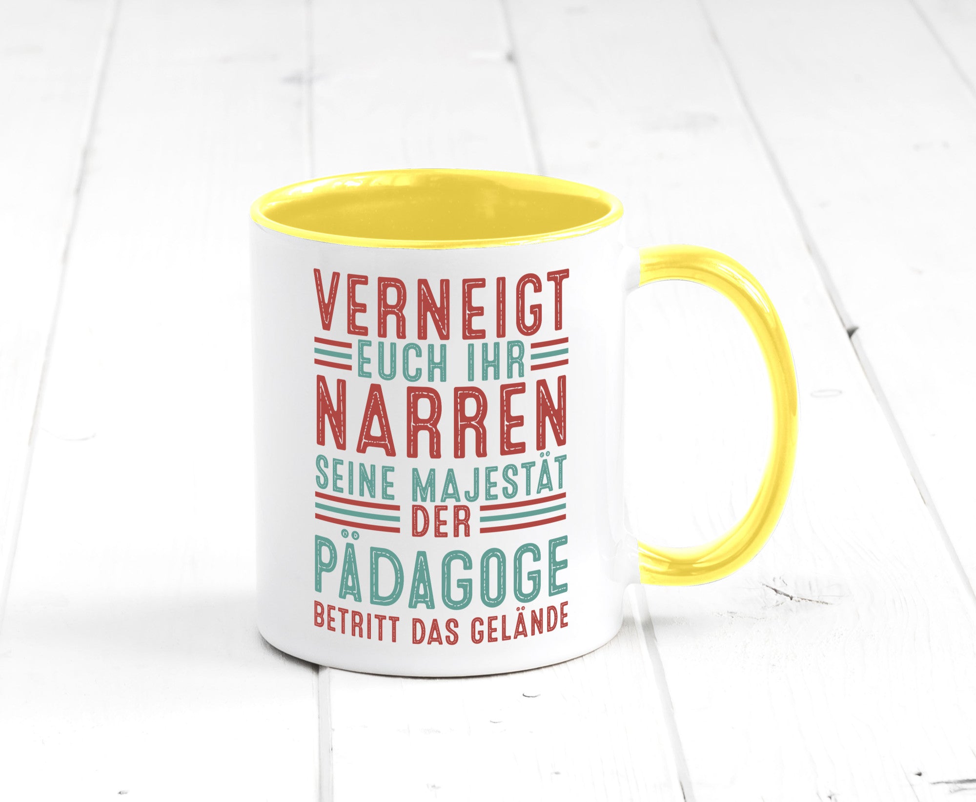 Verneigt euch: Pädagoge | Pädagogik Humor Geschenkidee Tasse