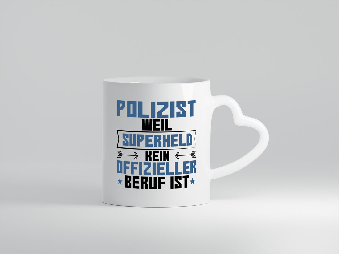 Superheld Polizist | Polizei lustiger Spruch Geschenk Humor Geschenkidee Tasse