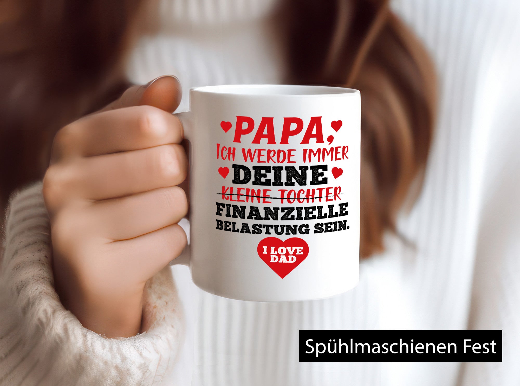 Finanzielle Belastung lustiger Spruch Geschenk Humor Geschenkidee Tasse