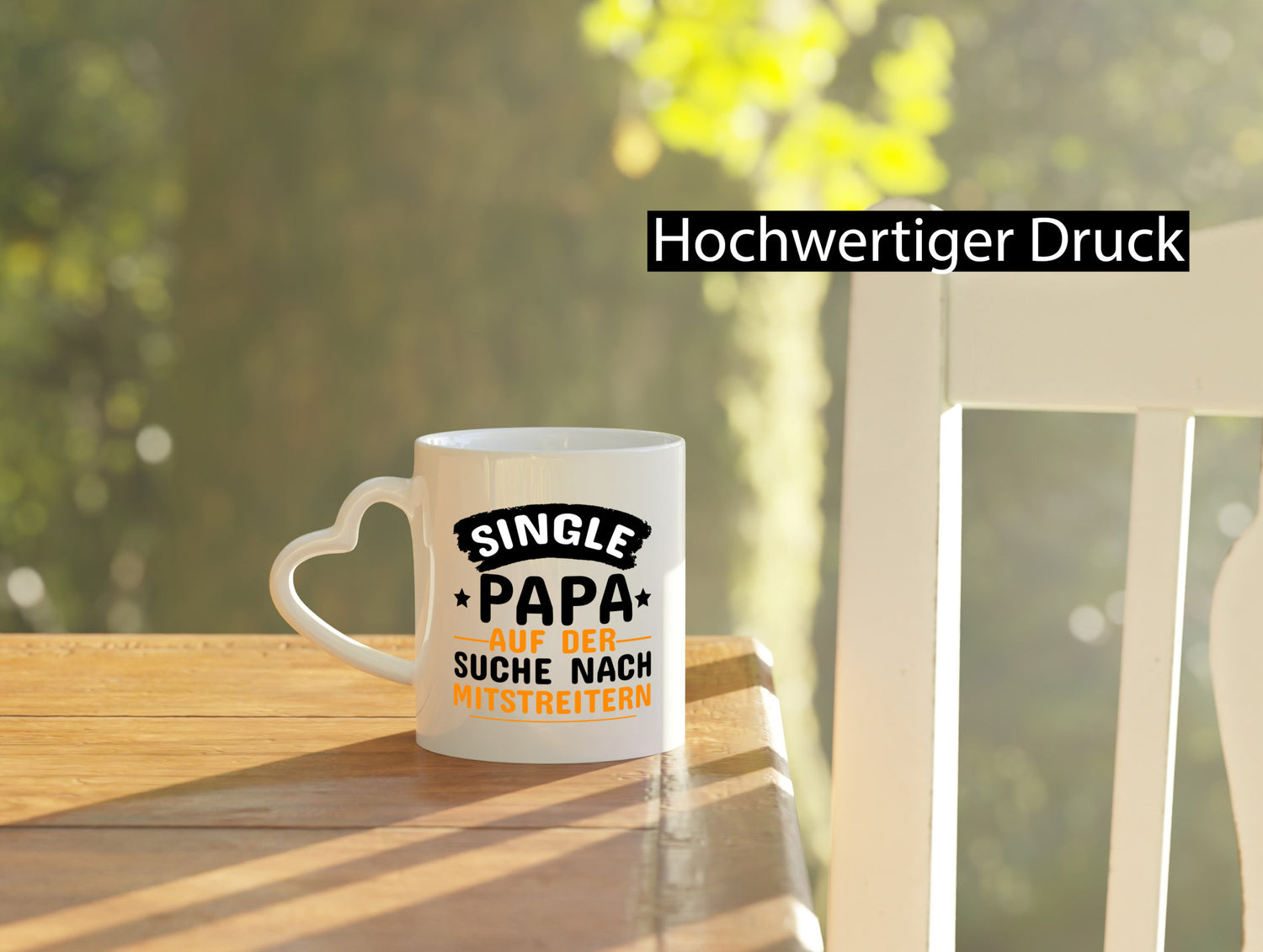 Single Papa auf der Suche | Alleinerziehend Spruchtasse lustig Humor