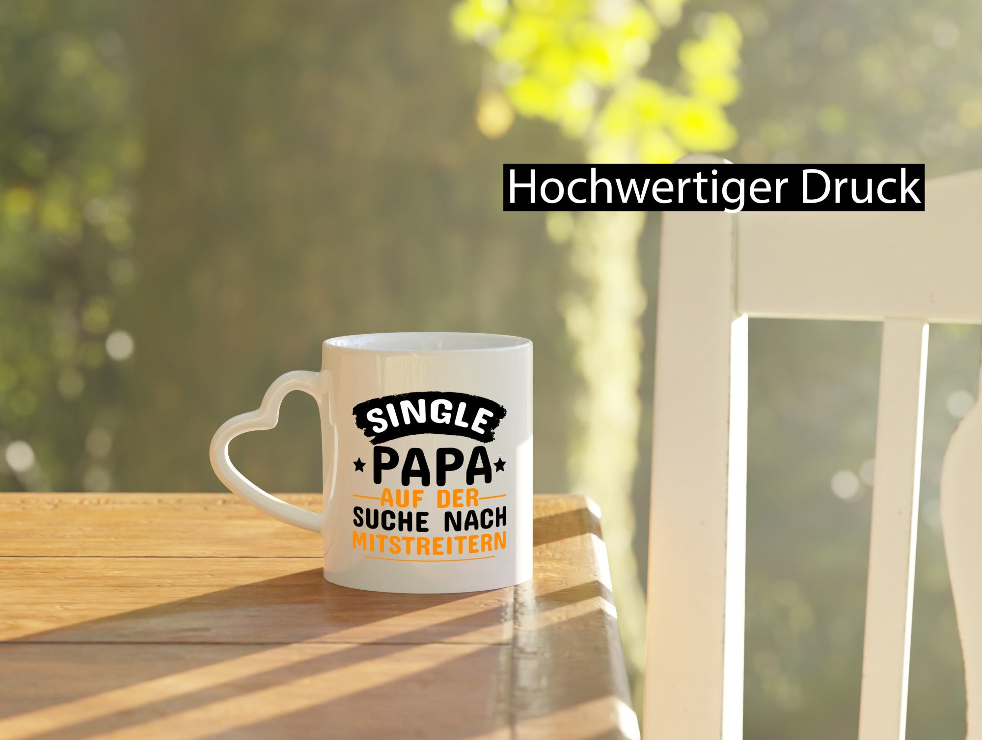 Single Papa auf der Suche | Alleinerziehend Spruchtasse lustig Humor