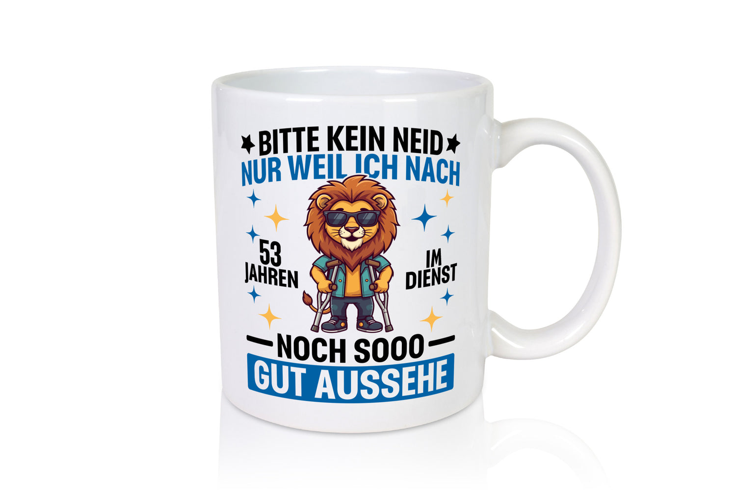 53 Jahre im Dienst | Arbeitsjubiläum Arbeit Geschenkidee Kollegen Büro Humor