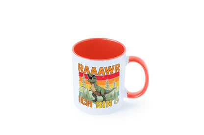 6. Geburtstag | 6 Jahre rarrrr ich bin Dinosaurier Humor Geschenkidee Tasse
