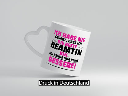 Die Beste Beamtin | Verbeamtung öffentlicher Dienst Geschenkidee Humor Tasse