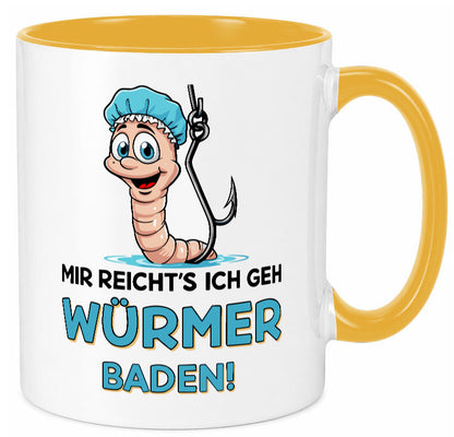 Mir reichts ich geh Würmer Baden | Angler Angeln Geschenk Humor Geschenkidee
