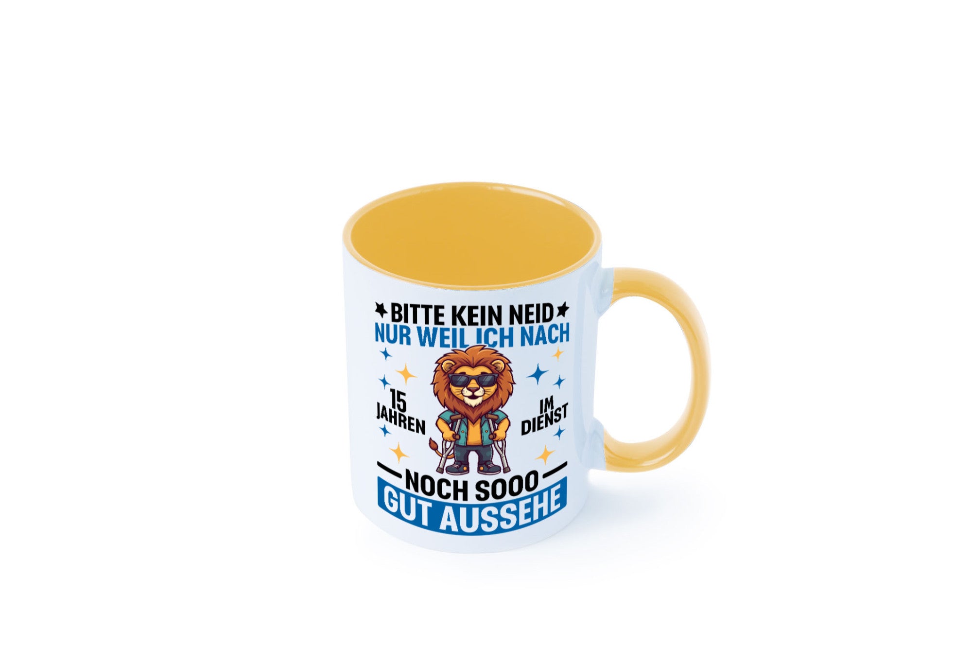 15 Jahre im Dienst | Arbeitsjubiläum Arbeit lustig Kollegen Büro Geschenk Tasse