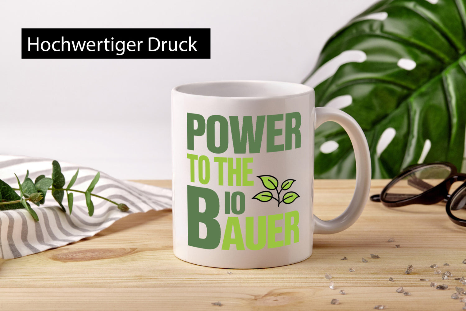 Bio Bauer Power | Landwirt Tasse Bauernhof Spruch lustig Humor Geschenkidee