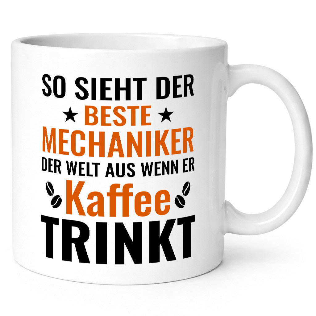 Kaffee trinkt: Mechaniker | KFZ Werkstatt lustiger Spruch Geschenk Humor