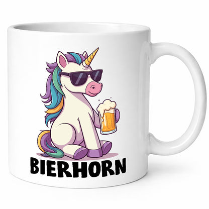 Bierhorn | Einhorn Bierliebhaber Geschenkidee Humor Tasse