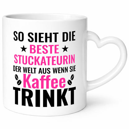 Kaffee trinkt: Stuckateurin | Innenausbau Geschenk Humor Geschenkidee lustiger
