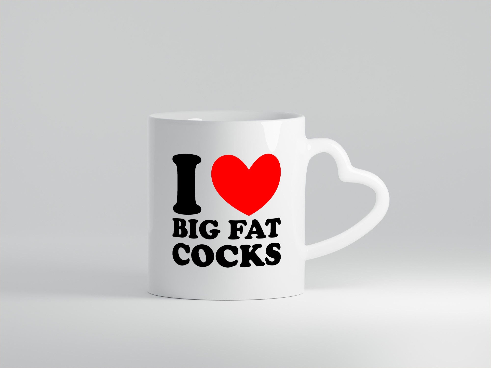 I love big Fat Cocks v2 Geschenk Humor Geschenkidee lustiger Spruch Tasse