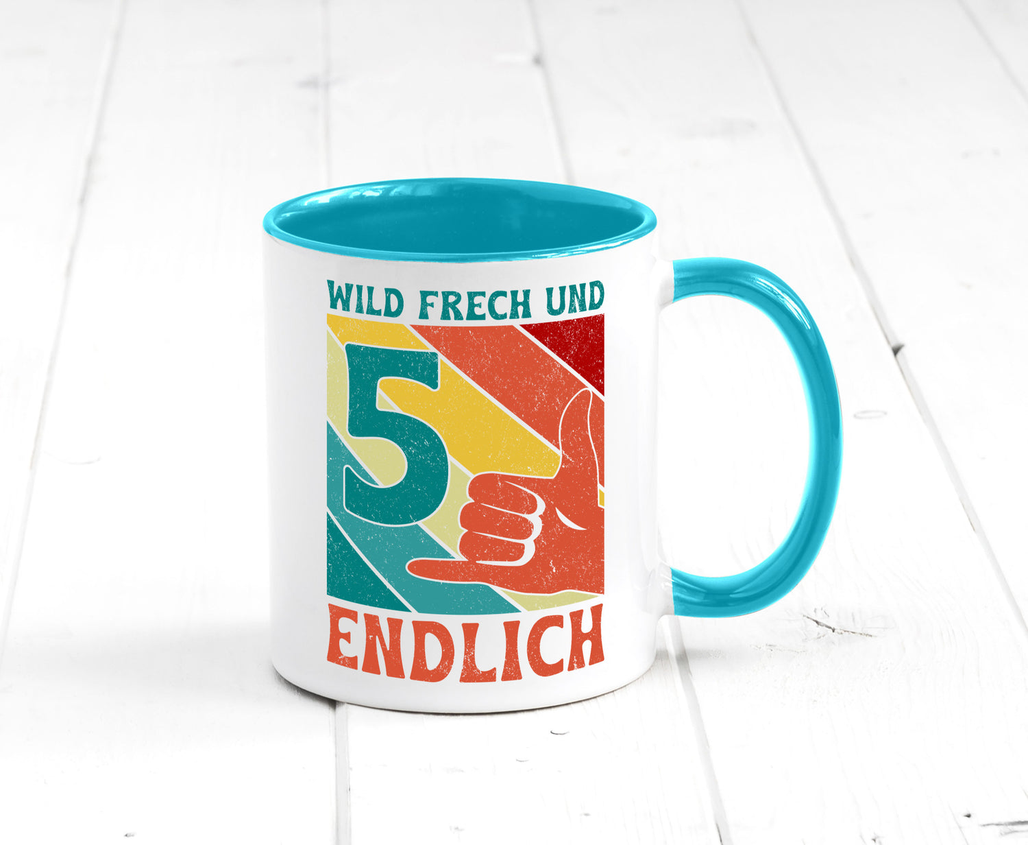 5. Geburtstag | 5 Jahre Wild und Frech Geschenk Geschenkidee lustiger Spruch