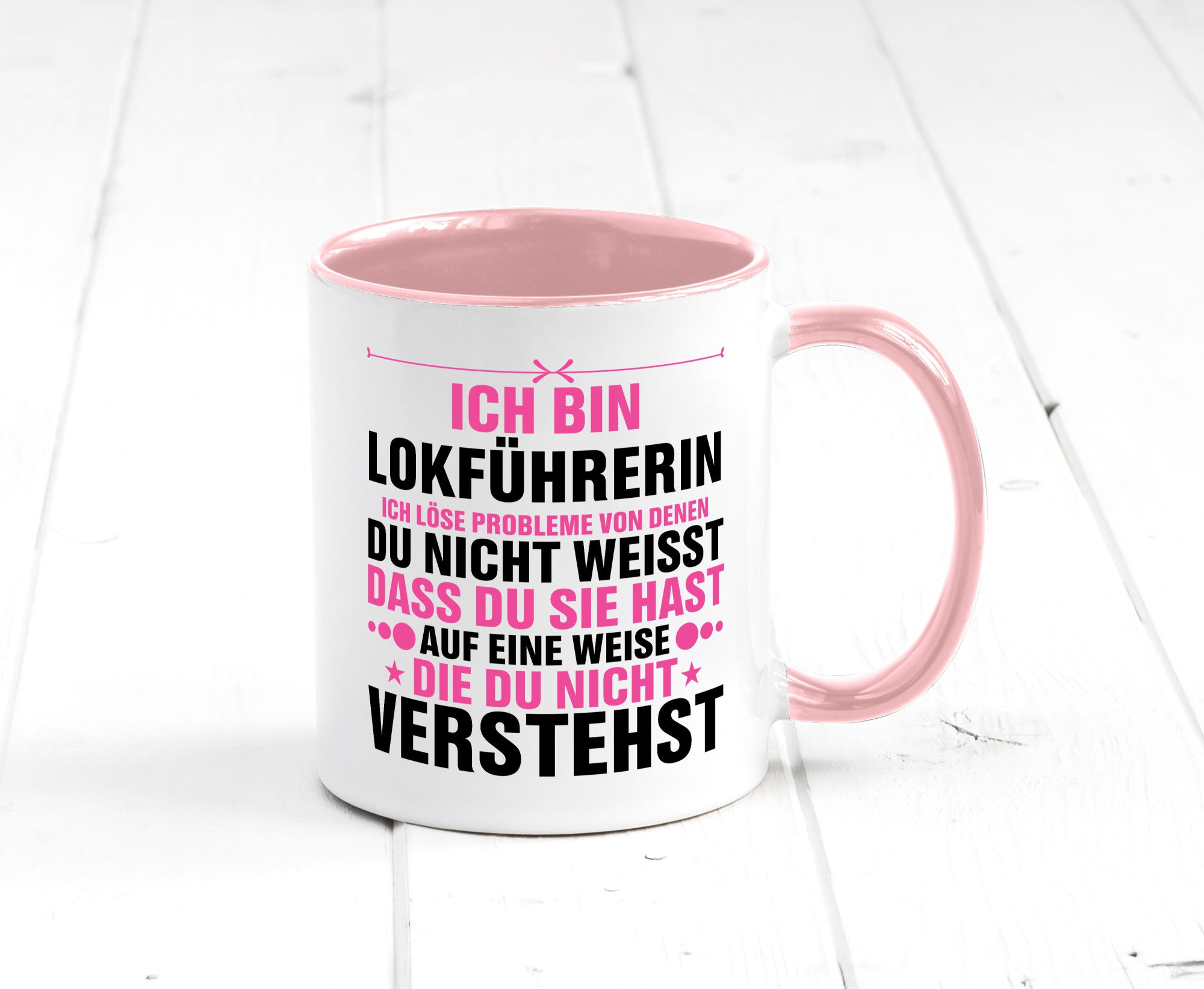 Löse Probleme: Lokführerin | Zug Beruf v2 Humor Arbeit Kollegen Büro