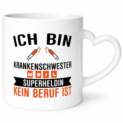 Krankenschwester Superheldin | Beruf Tasse Pflegerin Humor Arbeit Kollegen Büro