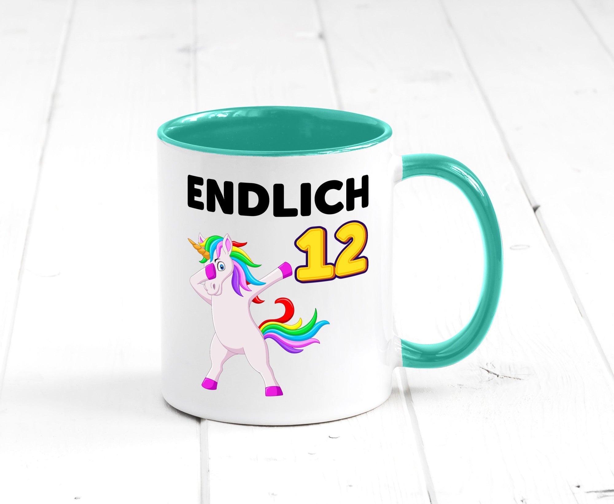12. Geburtstag | endlich 12 Jahre Einhorn Mädchen lustig Geschenkidee Geschenk