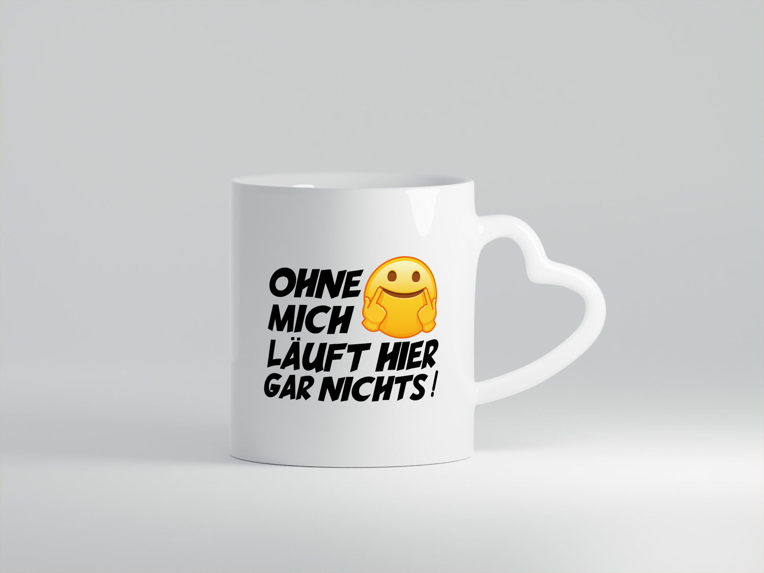 Ohne mich Geschenk Humor Geschenkidee lustiger Spruch Tasse