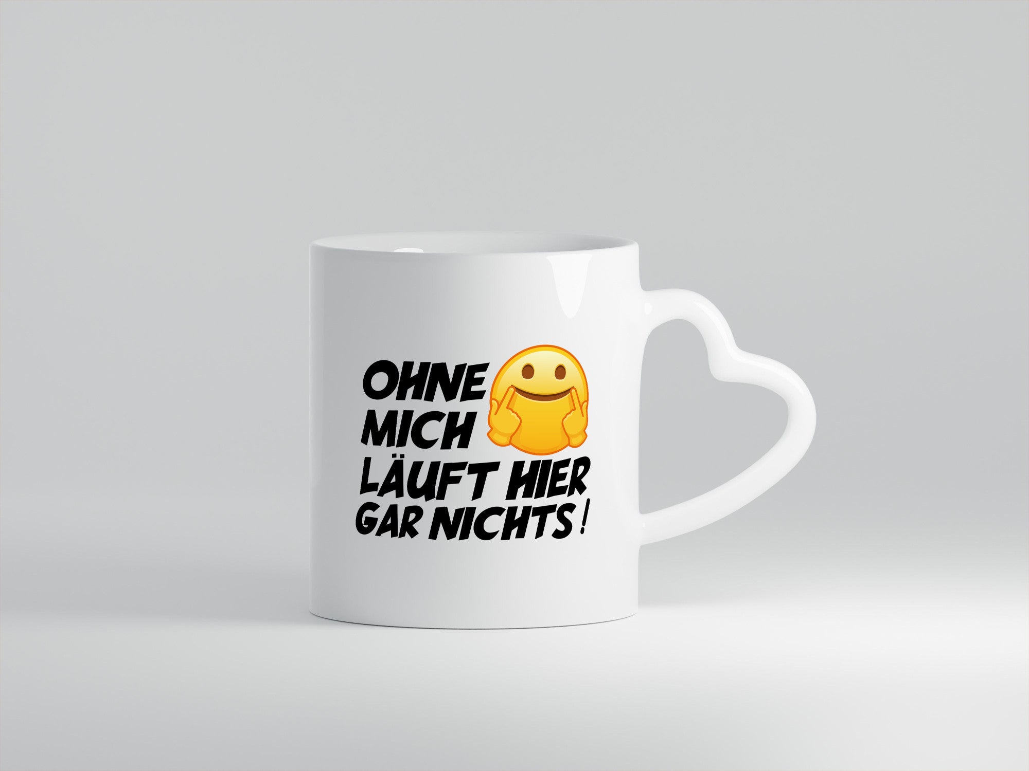 Ohne mich Geschenk Humor Geschenkidee lustiger Spruch Tasse