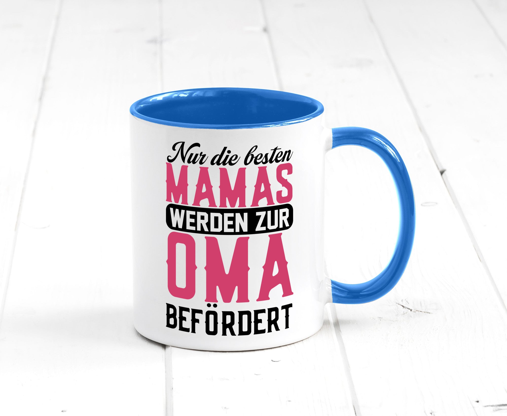 Beste Mama wird zur Oma befördert | Großmutter lustiger Spruch Geschenk Familie