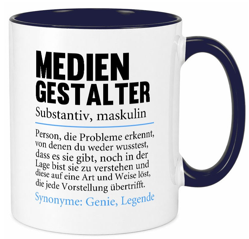 Mediengestalter | Beruf Medien Humor v2 Arbeit Kollegen Büro Geschenkidee Tasse