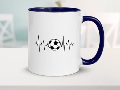 Fußball Herzschlag | Fussballer Verein Sport Team Geschenk Humor Geschenkidee
