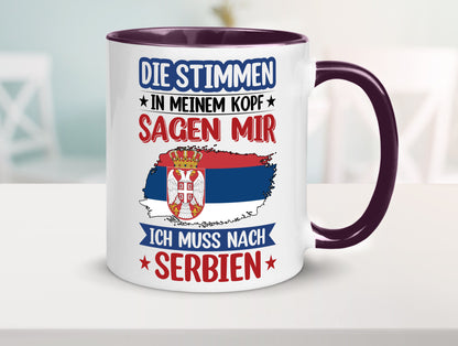 Serbien | Urlaub Stimmen in meinem Kopf Traumland v2 Geschenk Humor