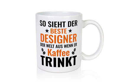 Kaffee trinkt: Designer Beruf | Mode Geschenkidee Arbeit Kollegen Büro Humor