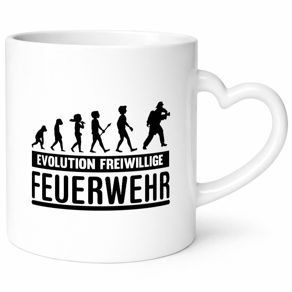 Freiwillige Feuerwehr | Evolution Motiv Feuerwehrmann lustiger Spruch Geschenk