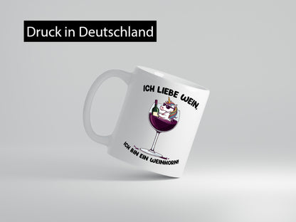 Ich bin ein Weinhorn | JGA Junggesellinnenabschied v2 lustig Humor Geschenkidee