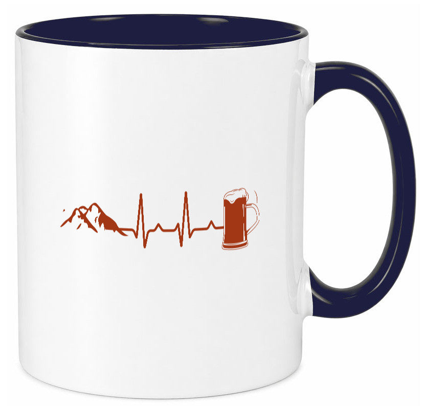 Berge und Bier | Wandern Wanderer Biertrinken Geschenkidee Humor Tasse