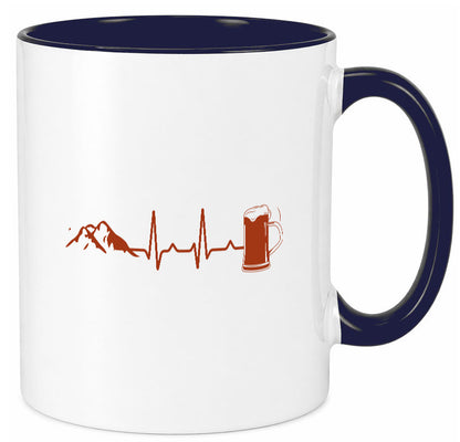 Berge und Bier | Wandern Wanderer Biertrinken Geschenkidee Humor Tasse