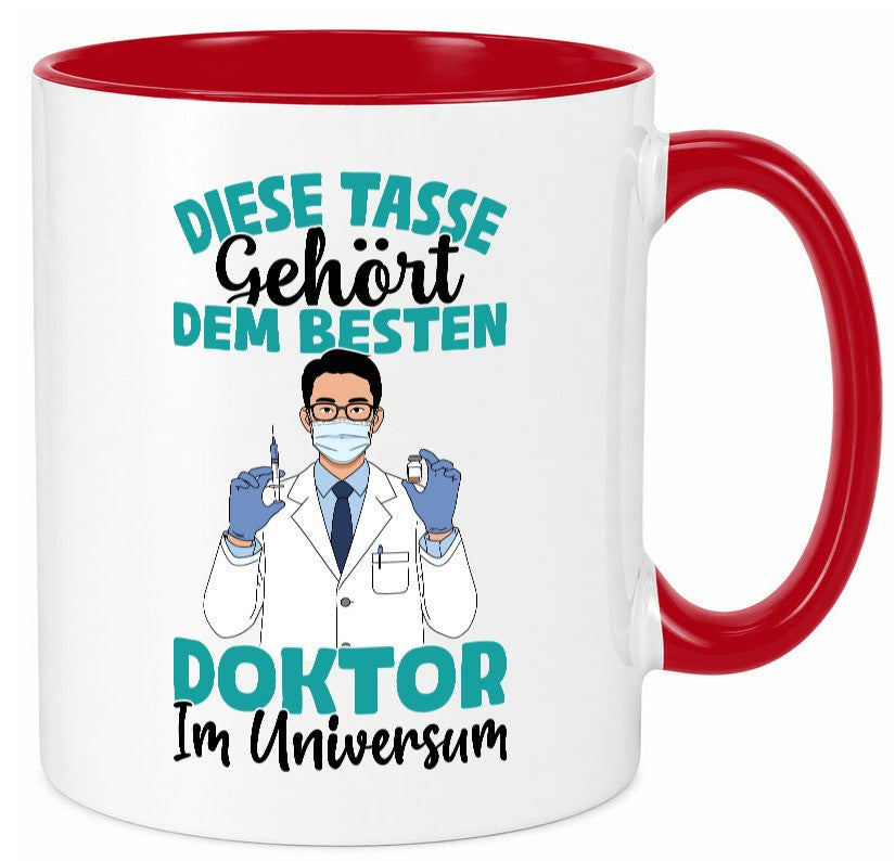 Im Universum: Doktor | Doktorand Doktortitel Geschenk Humor Geschenkidee Tasse