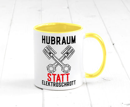Hubraum statt Elektroschrott | Autofan Verbrennungsmotor Geschenk Humor