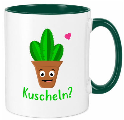 Kuscheln? | lustige Tasse Kaktus Motiv Humor lustig Geschenkidee Geschenk