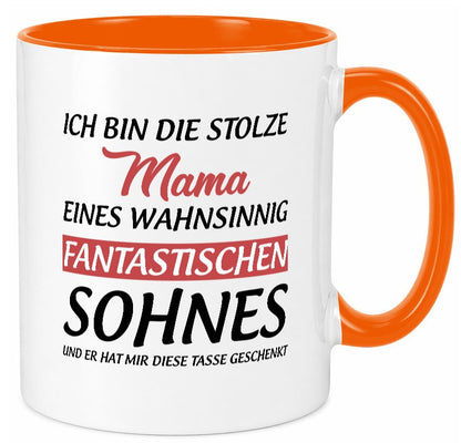 Stolze Mama | Sohn hat mir diese Tasse geschenkt Geschenkidee Familie Humor