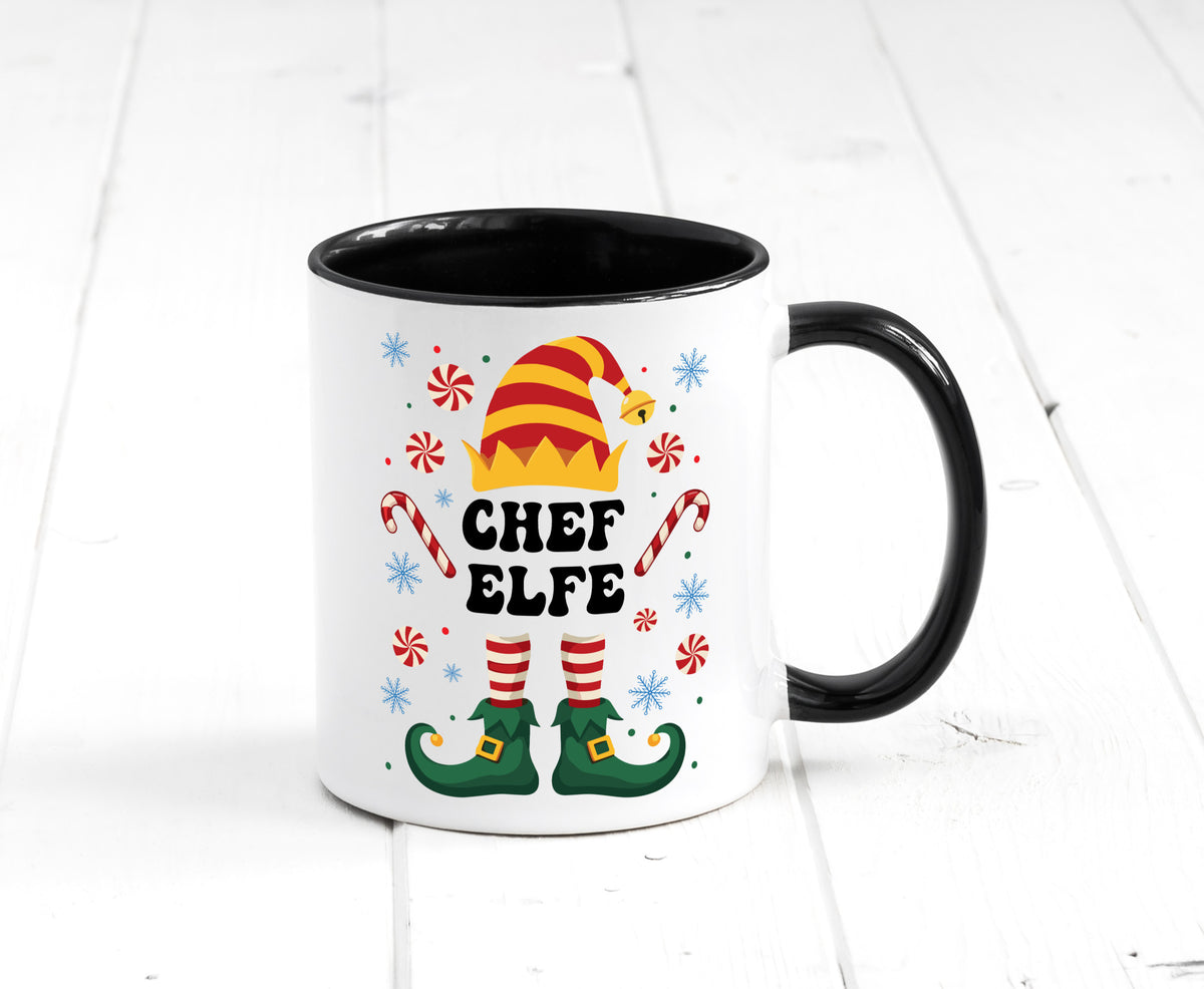 Chef Elfe | Weihnachten Weihnachts v2 lustiger Spruch Geschenk Arbeit Kollegen Tasse