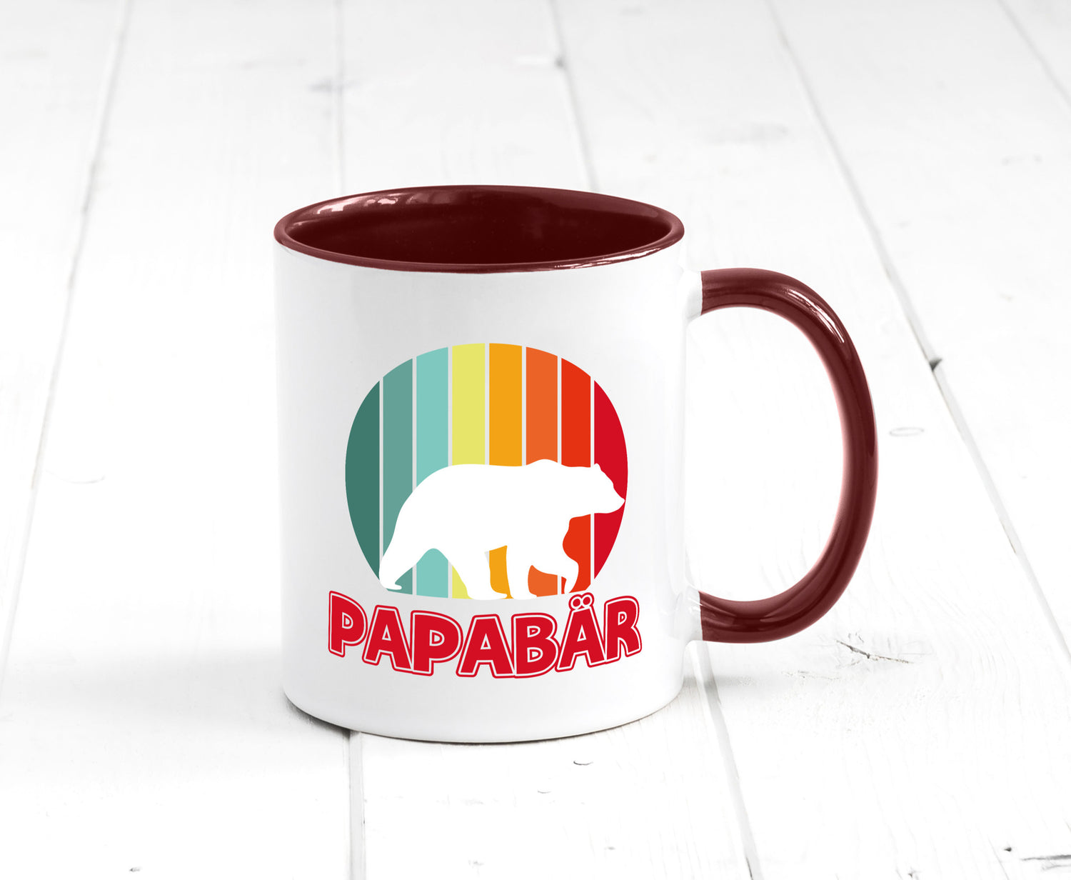 Papabär | Papa Tasse Vater Vatertag Bär lustiger Spruch Geschenk Familie