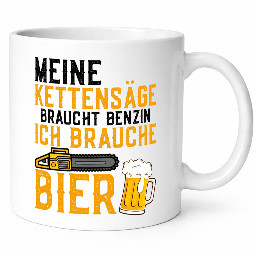 Ich brauche Bier | Motorsäge Wälder Mitarbeiter Chef lustig Arbeit Kollegen