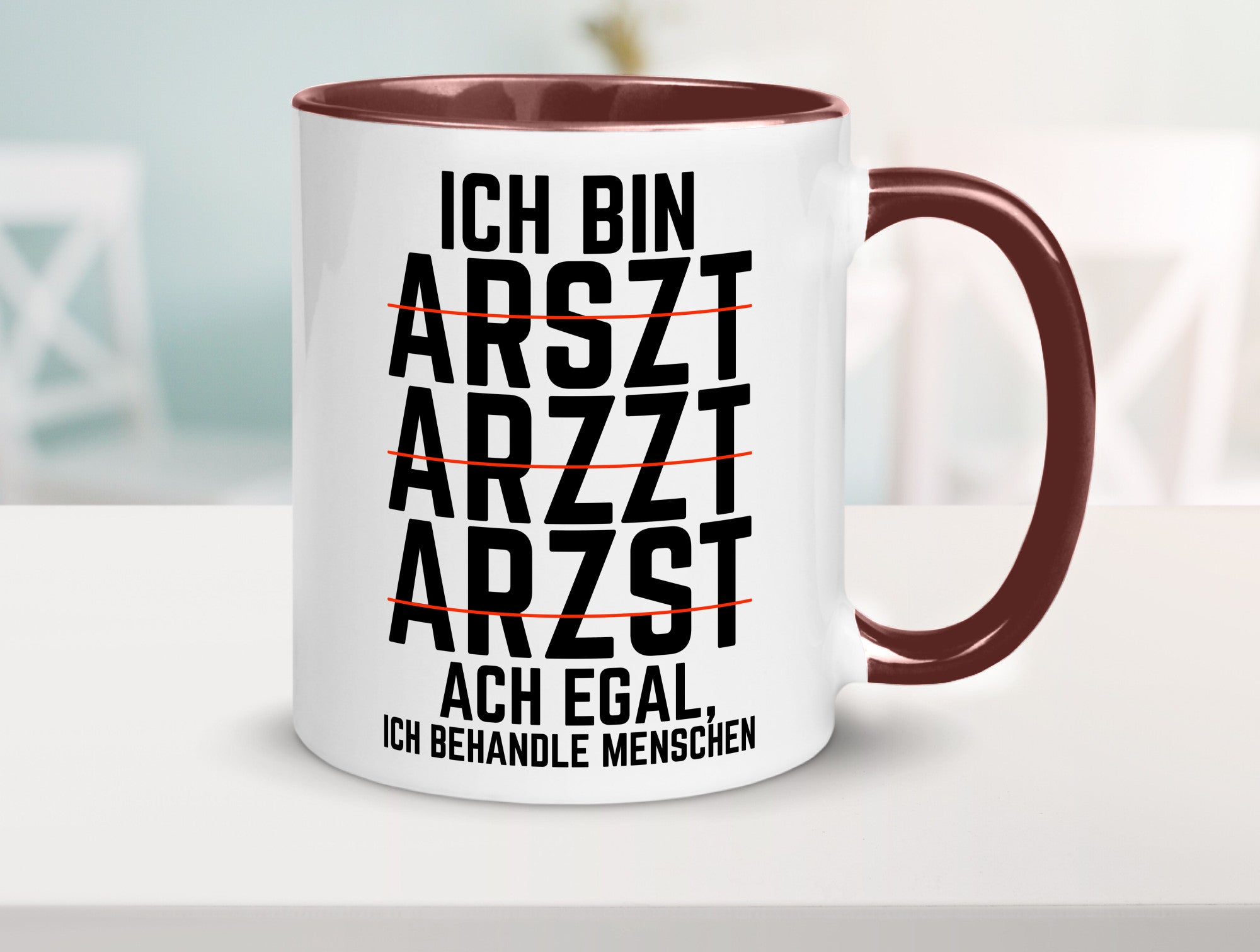 Ich bin Arzt | Rechtschreibung Klinik lustiger Spruch lustig Humor Geschenkidee