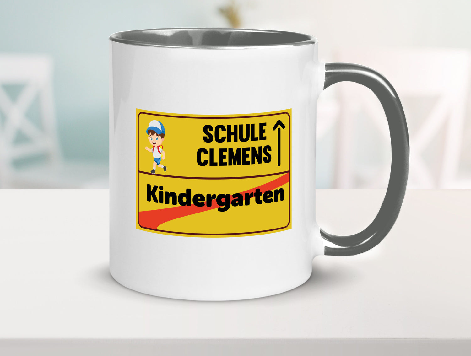 Bye Kindergarten | Schule Clemens Geschenkidee Humor Tasse