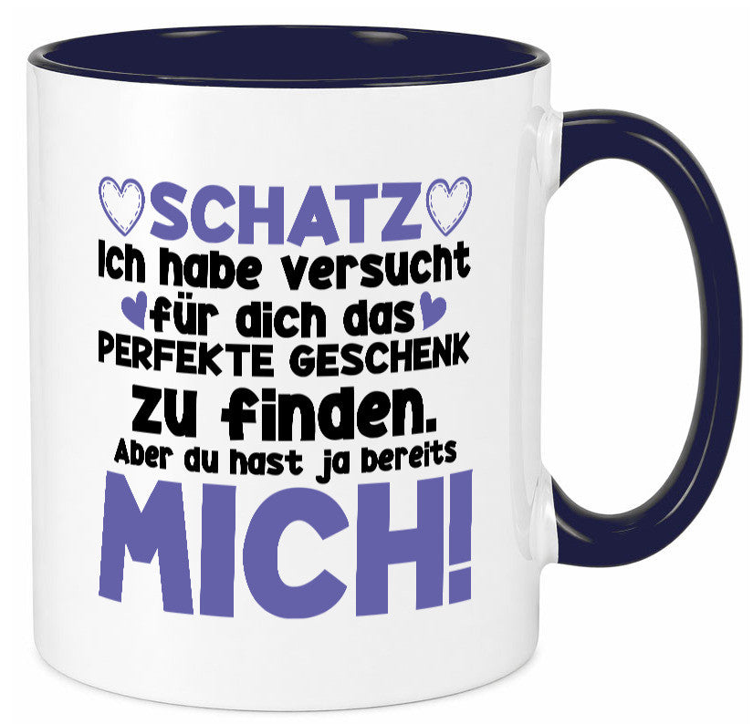 Schatz | Liebe Valentinstag Freund Freundin Herz Geschenkidee Humor Tasse