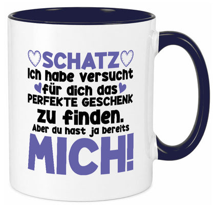 Schatz | Liebe Valentinstag Freund Freundin Herz Geschenkidee Humor Tasse