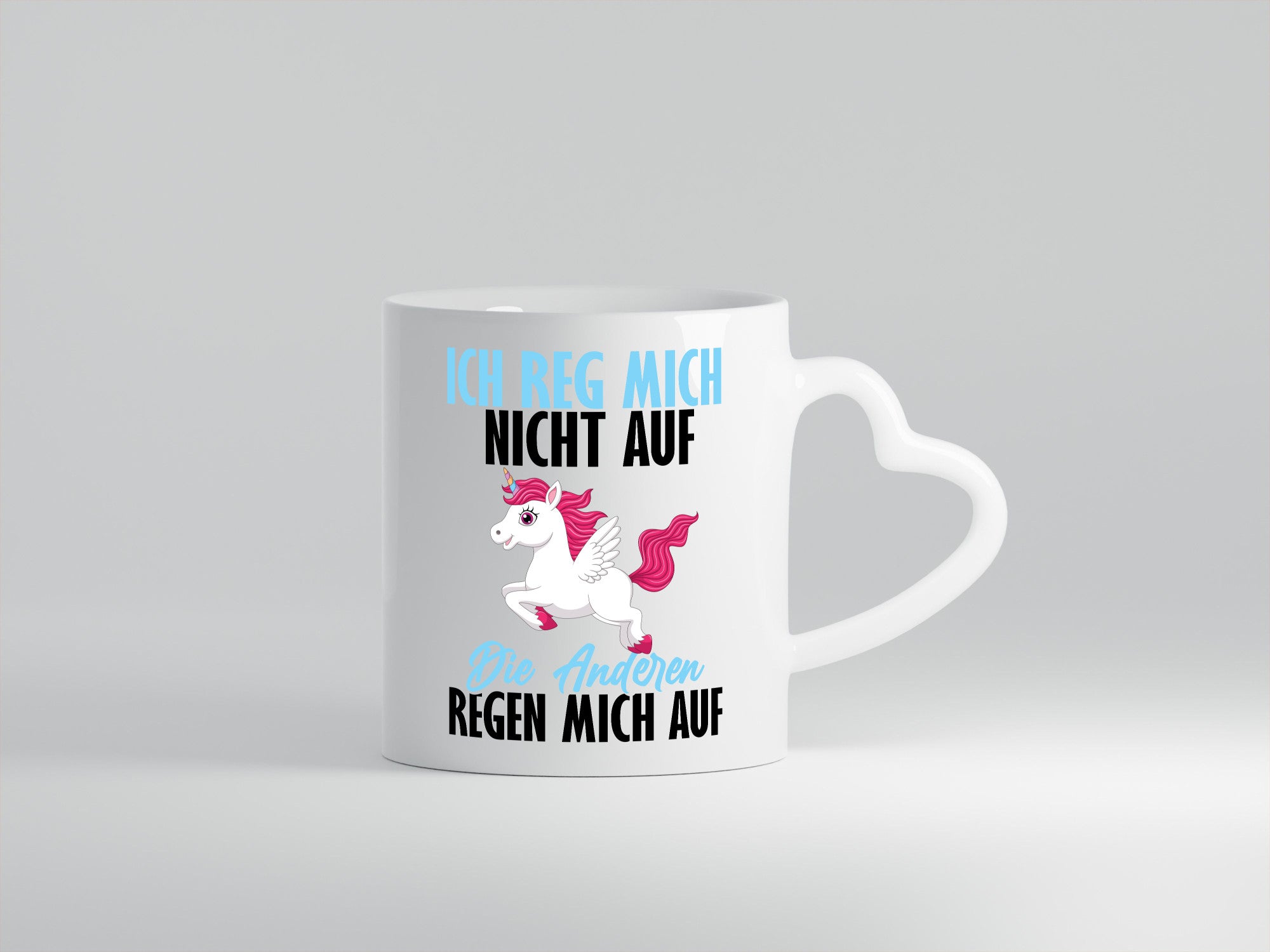 Ich reg mich nicht auf lustiger Spruch Geschenk Humor Geschenkidee Tasse