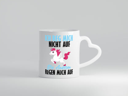 Ich reg mich nicht auf lustiger Spruch Geschenk Humor Geschenkidee Tasse