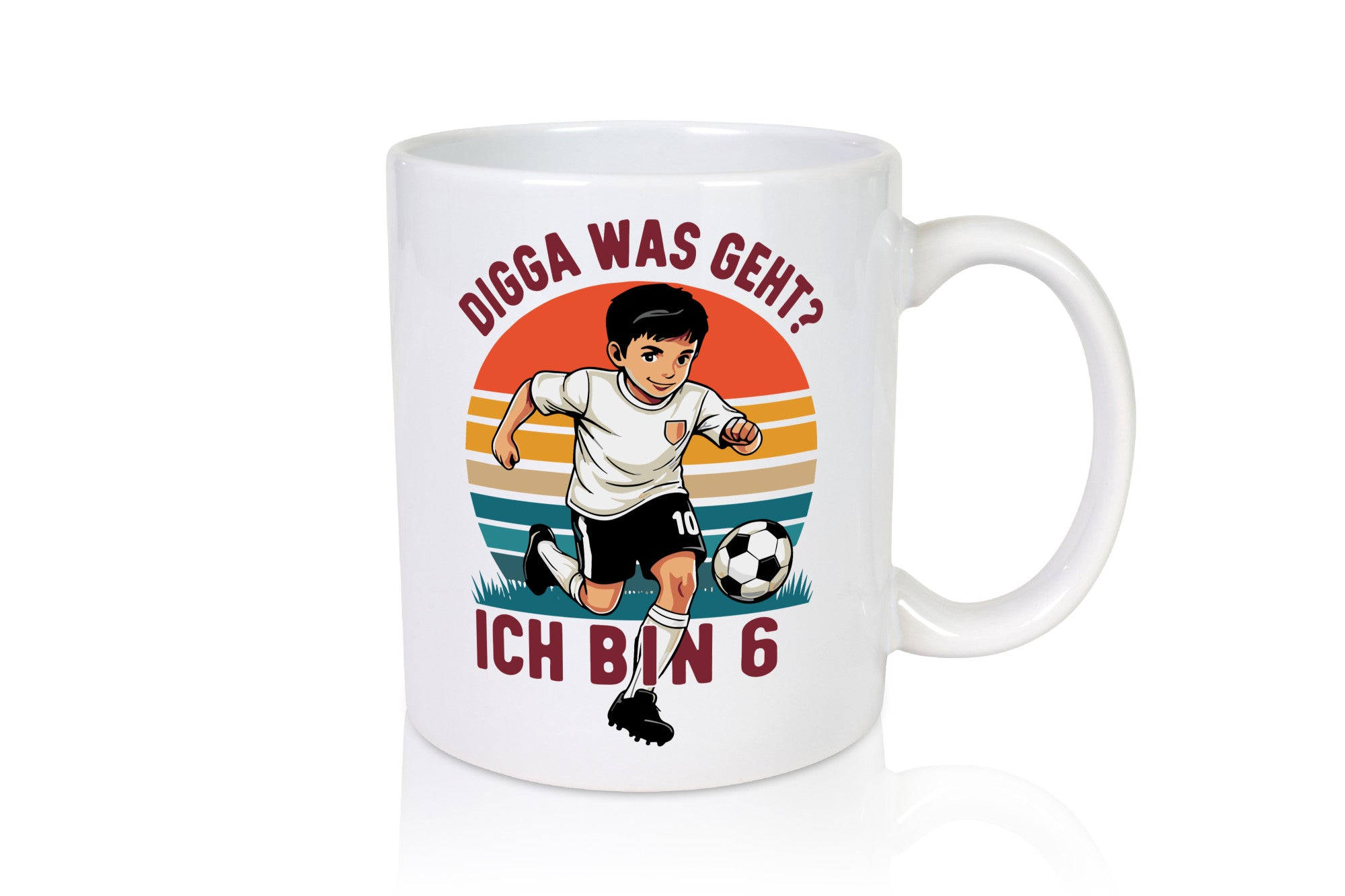 6 Geburtstag | Jahre Digga was geht ab Fußball lustiger Spruch Geschenk
