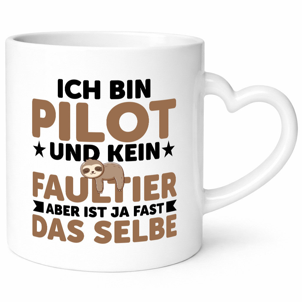 Ich bin kein Faultier: Pilot | Flugzeug Piloten v2 Geschenk Tierliebhaber Humor