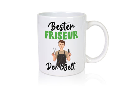 Bester Friseur | Frisuer lustiger Spruch Geschenk Humor Geschenkidee Tasse