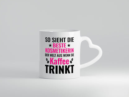 Kaffee trinkt: Kosmetikerin | Kosmetik Stylistin lustig Humor Geschenkidee