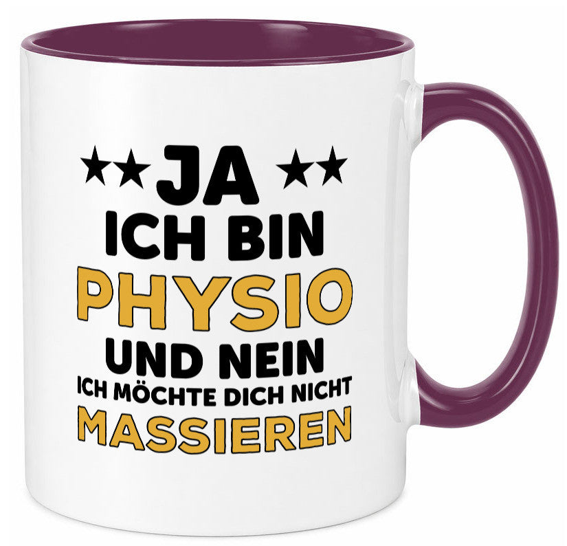 Ich bin Physio | lustige Spruch Tasse Physiotherapeut Geschenkidee Humor