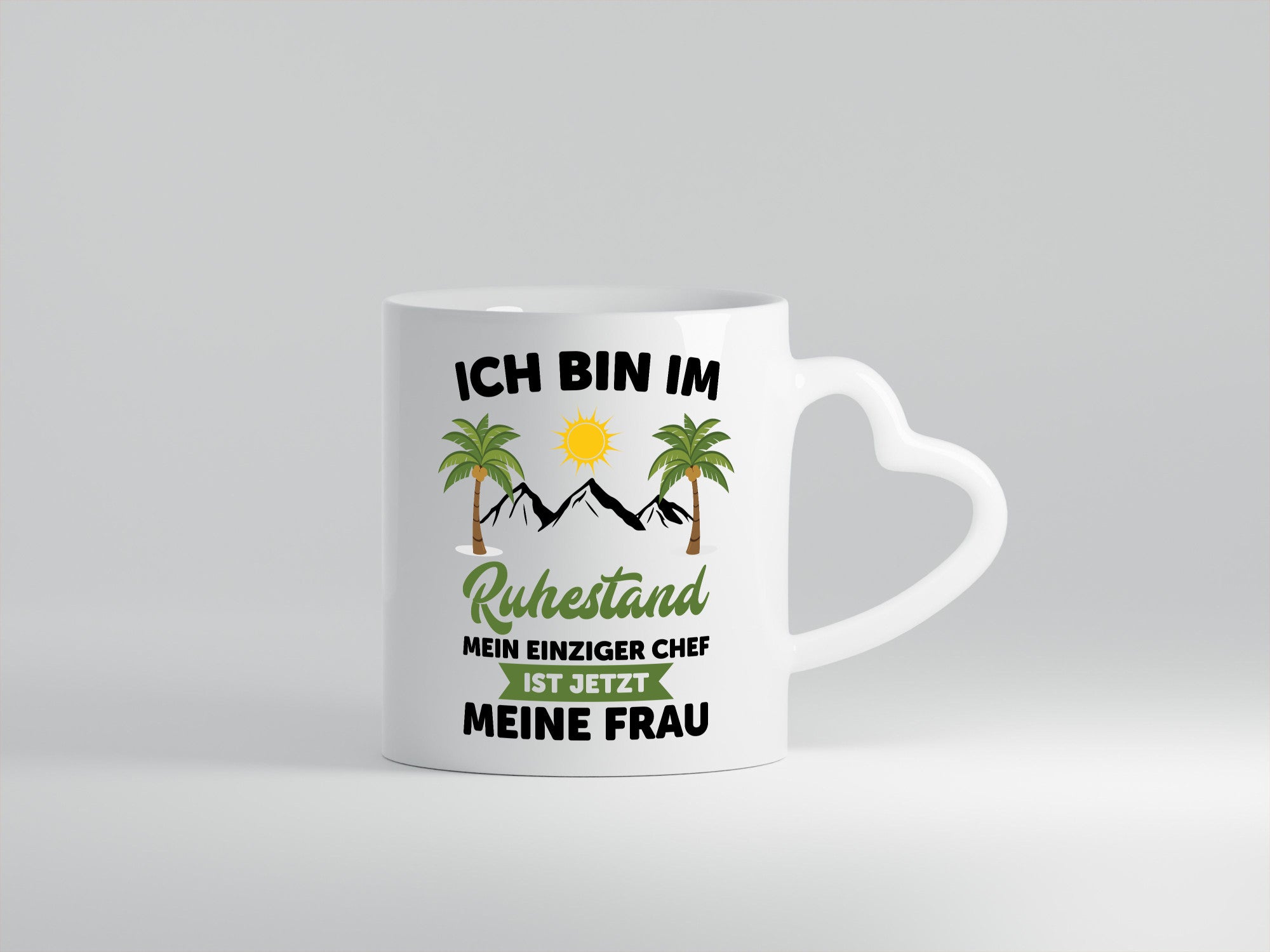 Ruhestand | Meine Frau ist der Chef rentner Humor Jubiläum Geschenkidee Tasse