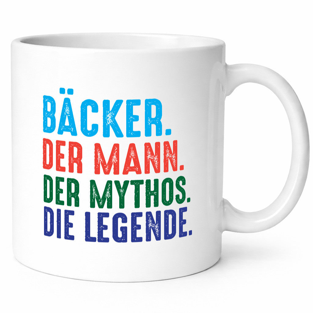 Bäcker | Der Mann Mythos Die legende Humor Geschenkidee Tasse